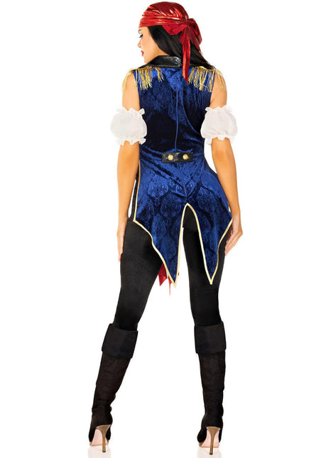 Piraat Jumpsuit Dames Leg Avenue - Partywinkel - 714718573625