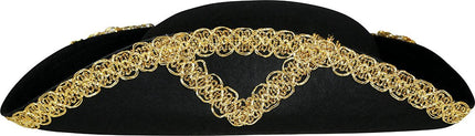 Piraathoed Zwart Goud Kind - Partywinkel - 8434077136096