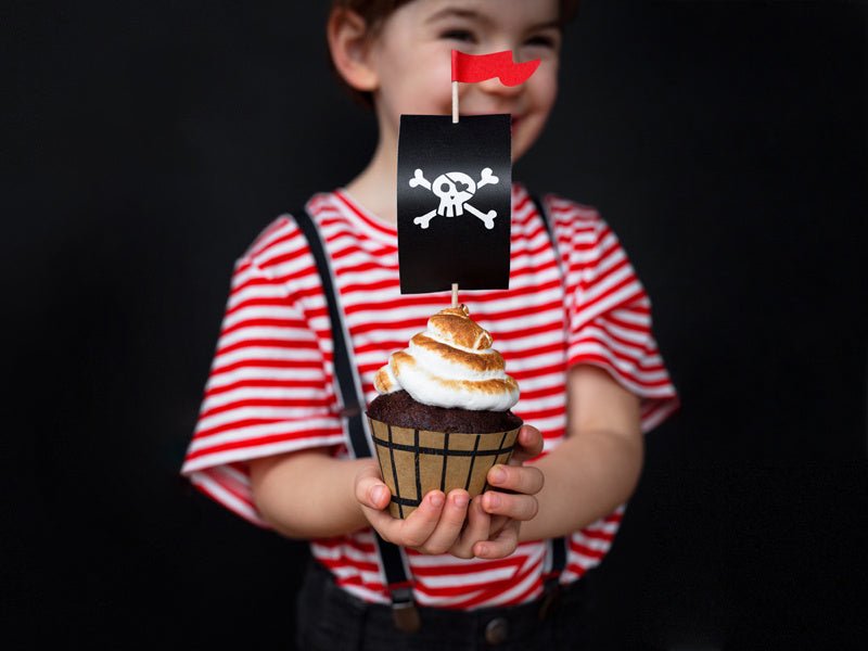 Piraten Cupcake Set 6st van Partydeco koop je bij Partywinkel