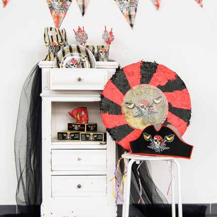 Piraten Uitdeelzakjes 23cm 8st - Partywinkel - 8714572076463