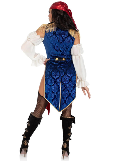 Piratenpak Dames Bodysuit Leg Avenue - Partywinkel - 714718571676