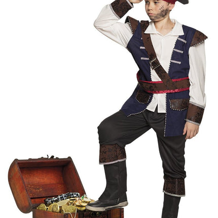Piratenpak Kind Skelet van Boland koop je bij Partywinkel