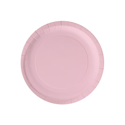 Assiettes - Rose pâle pastel