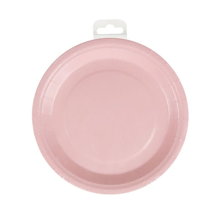 Assiettes - Rose pâle pastel