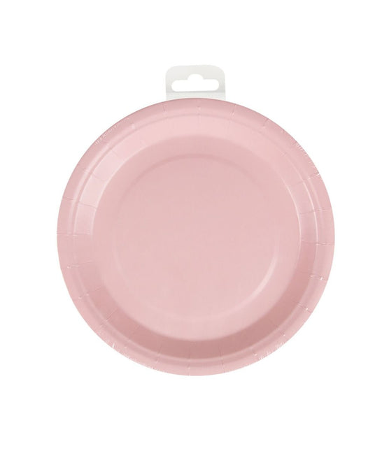 Assiettes - Rose pâle pastel