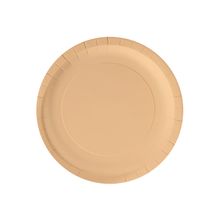 Assiettes Orange Pastel 23cm 8pcs