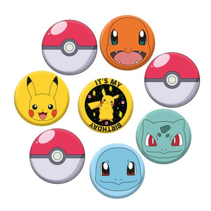 Pokemon Button 3,5cm 8st van Riethmueller koop je bij Partywinkel