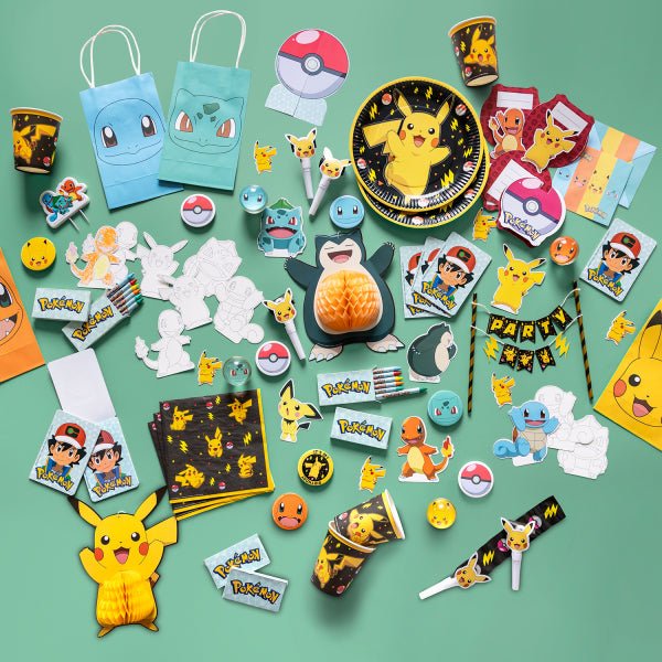 Pokemon Decoratie Set Gekleurd 17,cm 7 delig van Riethmueller koop je bij Partywinkel