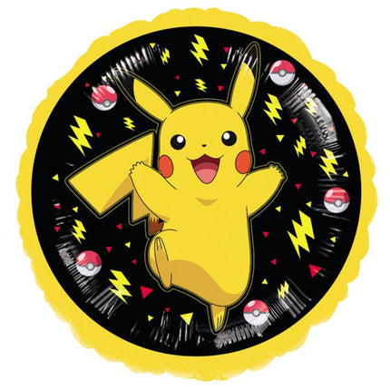 Pokemon Helium Ballon Zwart Geel 43cm van Riethmueller koop je bij Partywinkel