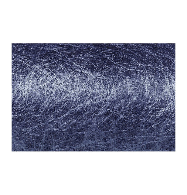 Chemin de table bleu foncé pailleté 5M 36cm
