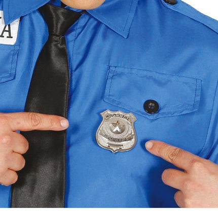 Politie Badge Metaal van Fiestas Guirca koop je bij Partywinkel