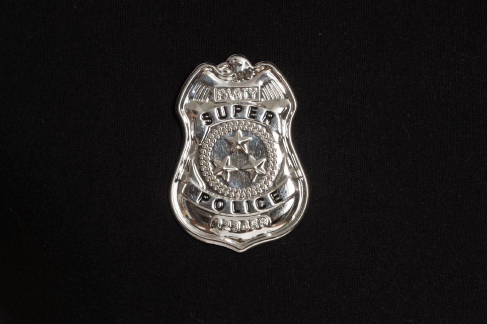 Politie Verkleedset Zilver 3 delig van Partychimp koop je bij Partywinkel