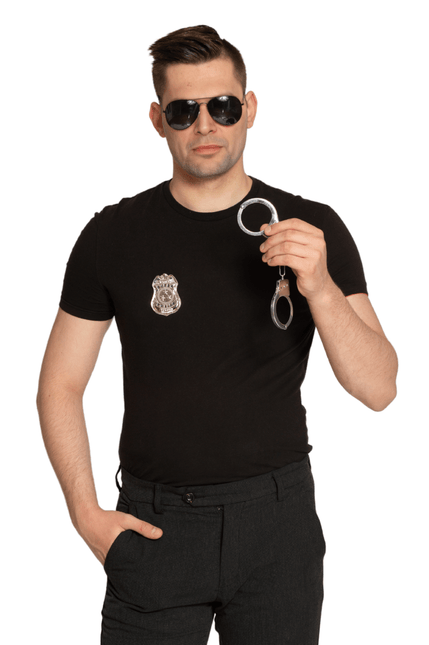 Politie Verkleedset Zilver 3 delig van Partychimp koop je bij Partywinkel