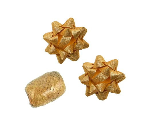 Polyband combi set glitter gold (1 oeuf, 2 rosettes)