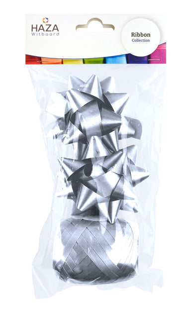 Polyband combi set argent (1 œuf, 2 rosettes)