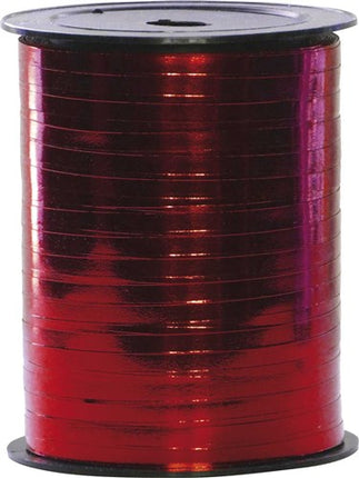 Polyband rouge métallique (250mx5mm)