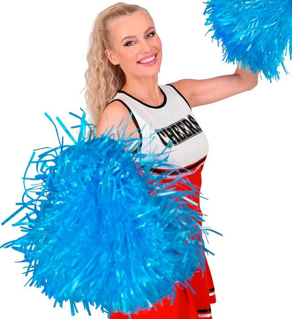 Pom Pom Blauw 1 stuk van Widmann koop je bij Partywinkel