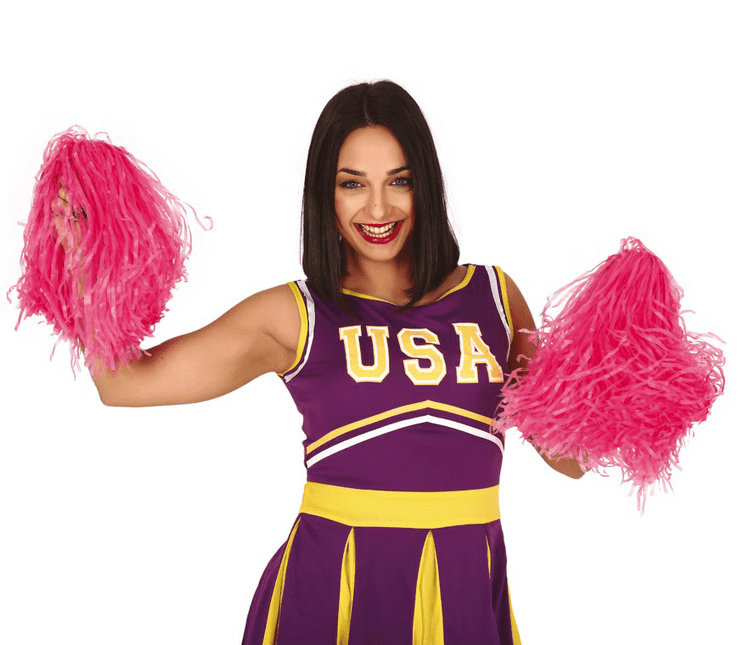 Pom - Pom Roze 80cm 2st van Fiestas Guirca koop je bij Partywinkel