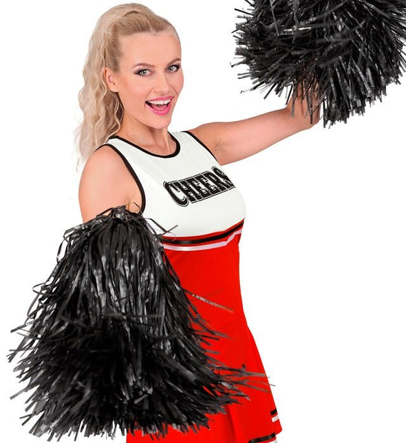 Pom Pom Zwart 1 stuk van Widmann koop je bij Partywinkel