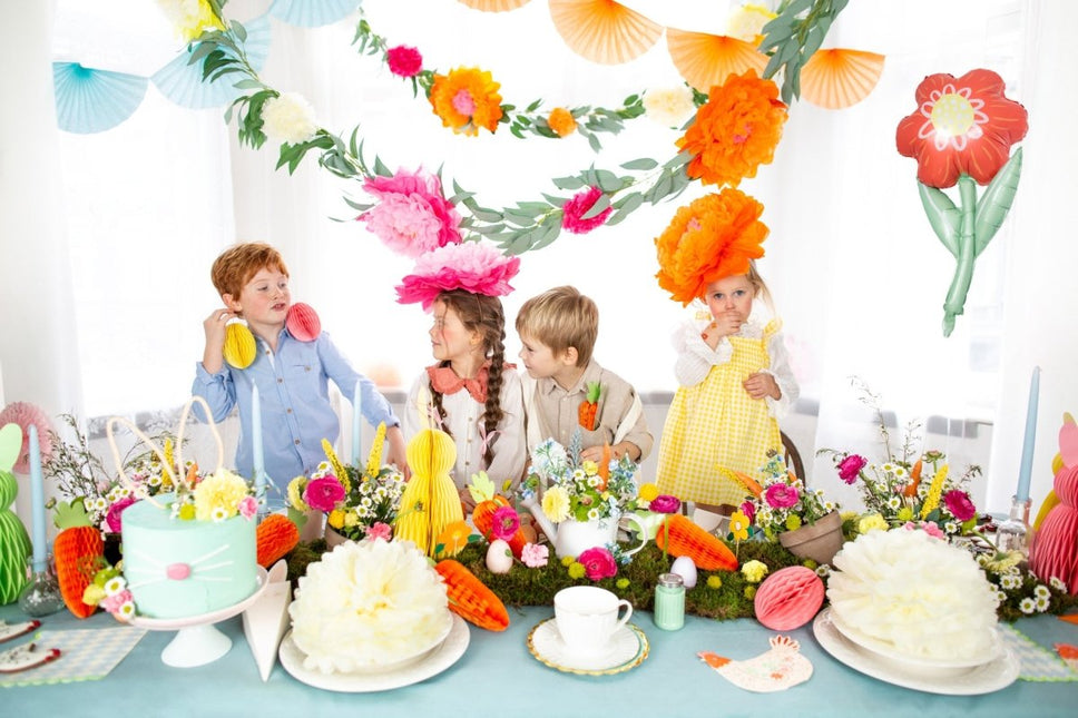 Pompons Bloemen 3st van Partydeco koop je bij Partywinkel
