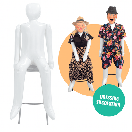 Pop Opblaas Abraham/ Sarah 1,45m van WeFiesta koop je bij Partywinkel