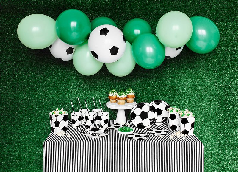 Popcorn Bakjes Voetbal 12cm 6st van Partydeco koop je bij Partywinkel
