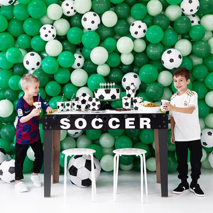 Popcorn Bakjes Voetbal 12cm 6st van Partydeco koop je bij Partywinkel