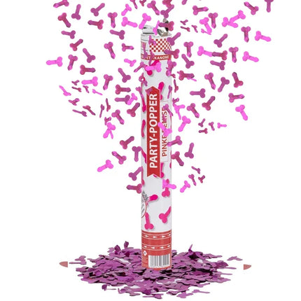 Canon à confettis en forme de pénis, 40 cm