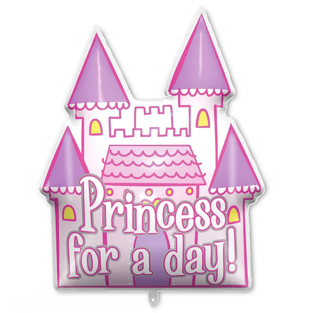 Prinses Helium Ballon Paars Roze Folie Leeg 94cm van Procos koop je bij Partywinkel