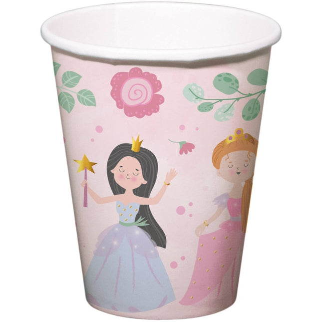 Prinsessen Beker 250ml 8st van Folat koop je bij Partywinkel