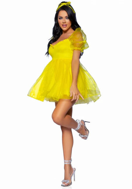 Prinsessen Jurk Geel Dames Leg Avenue - Partywinkel - 714718563619