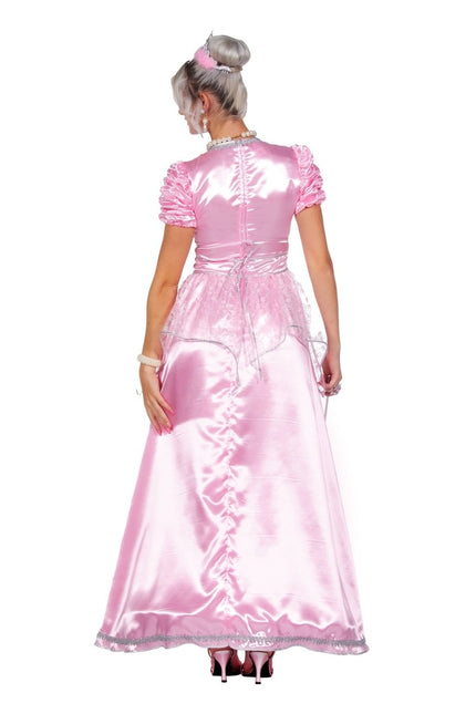 Prinsessen jurk lang roze - Partywinkel - 8720059073849