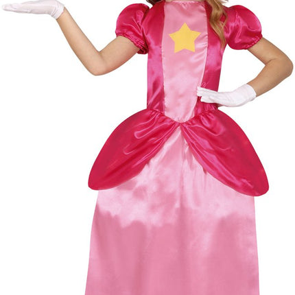 Prinsessen Jurk Meisje Prinses Peach - Partywinkel - 8434077784754
