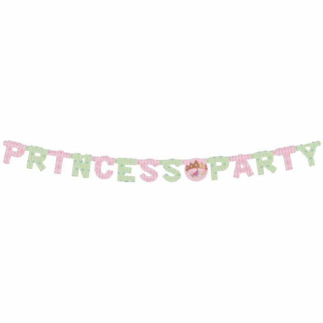 Prinsessen Letterslinger Party 1,8m van Haza Witbaard koop je bij Partywinkel