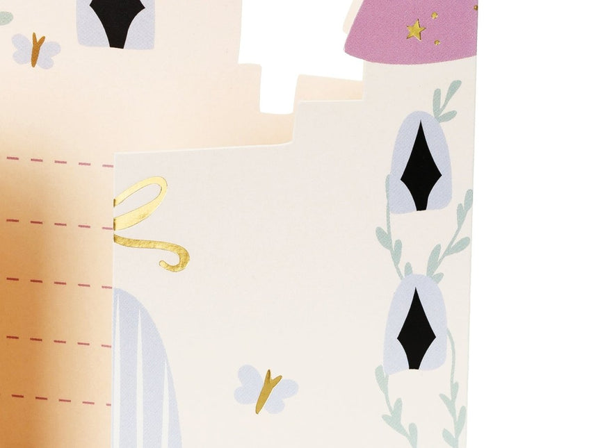 Prinsessen Uitnodigingen 12,5cm 6st van Partydeco koop je bij Partywinkel