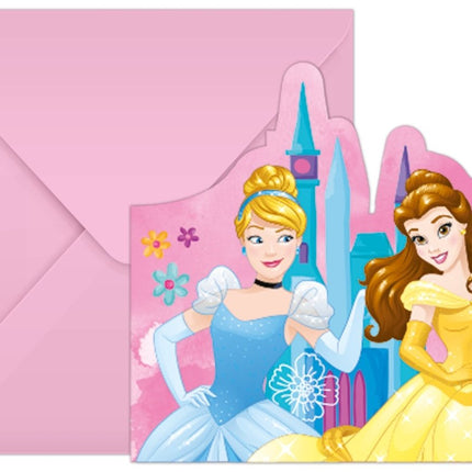 Prinssessen Uitnodigingen 6st van Procos koop je bij Partywinkel