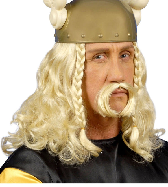 Pruik Viking Met Snor van Widmann koop je bij Partywinkel