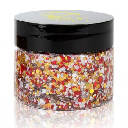 PXP Chunky Glitter Creme Big Red/White/Yellow 40ml van PXP Professional Colours koop je bij Partywinkel