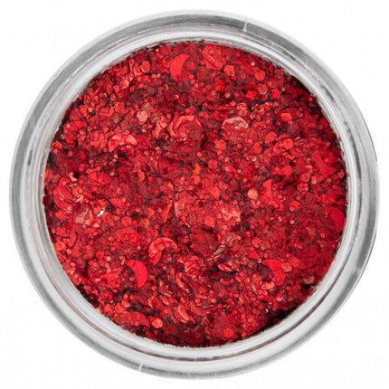 PXP Pressed Chunky Glitter Creme Coral Red 10ml van PXP Professional Colours koop je bij Partywinkel
