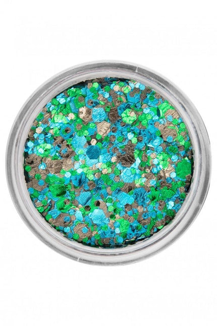 PXP Pressed Chunky Glitter Creme Costa Verde 10ml van PXP Professional Colours koop je bij Partywinkel
