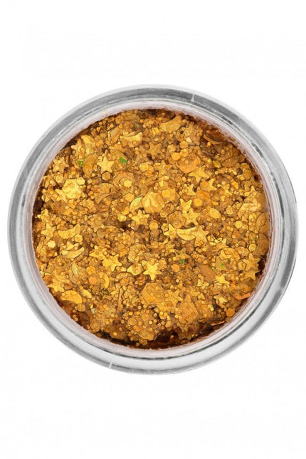 PXP Pressed Chunky Glitter Creme Gold Mellow 10ml van PXP Professional Colours koop je bij Partywinkel