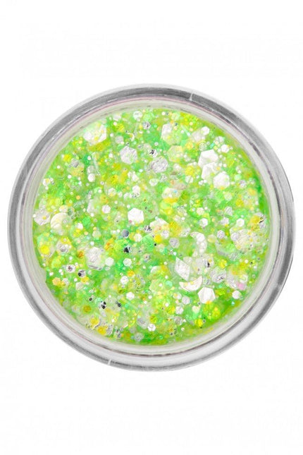 PXP Pressed Chunky Glitter Creme Neon Green Candy 10ml van PXP Professional Colours koop je bij Partywinkel
