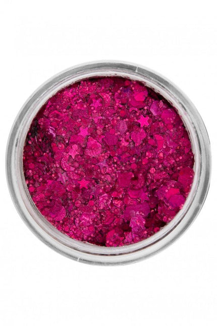PXP Pressed Chunky Glitter Creme Pink Fuchsia 10ml van PXP Professional Colours koop je bij Partywinkel