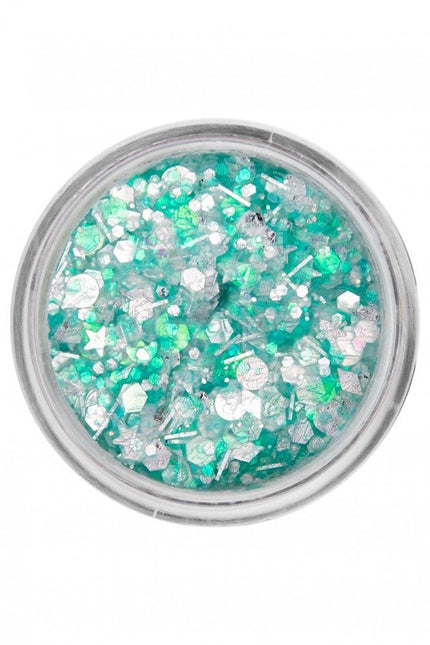PXP Pressed Chunky Glitter Creme Sea Green Candy 10ml van PXP Professional Colours koop je bij Partywinkel