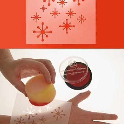 PXP Schmink Sjabloon IJssterren12x13cm van PXP Professional Colours koop je bij Partywinkel