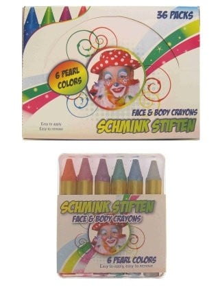 PXP Schminkstiften Push Up 6 X 8 Gram Metallic Colours In Doos 8gr 6st van PXP Professional Colours koop je bij Partywinkel