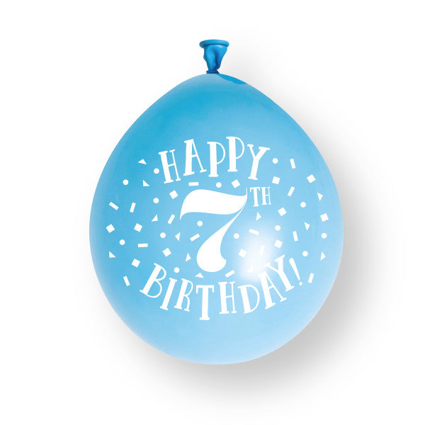 10 pièces Happy 7th Birthday 23cm ballons en latex