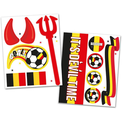 Raamstickers Voetbal België van Folat koop je bij Partywinkel