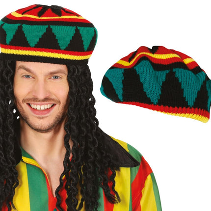 Rasta Muts Rood Groen - Partywinkel - 8434077138168