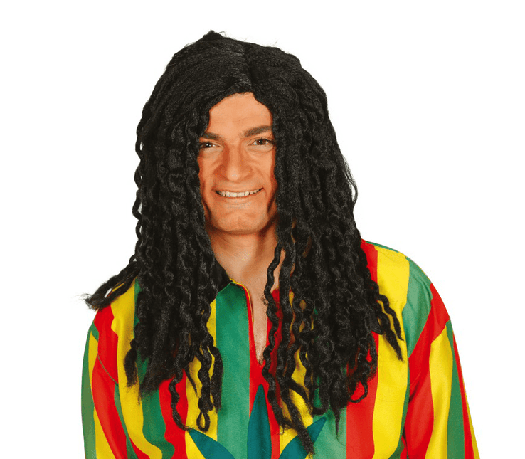 Rasta Pruik Deluxe Zwart van Fiestas Guirca koop je bij Partywinkel